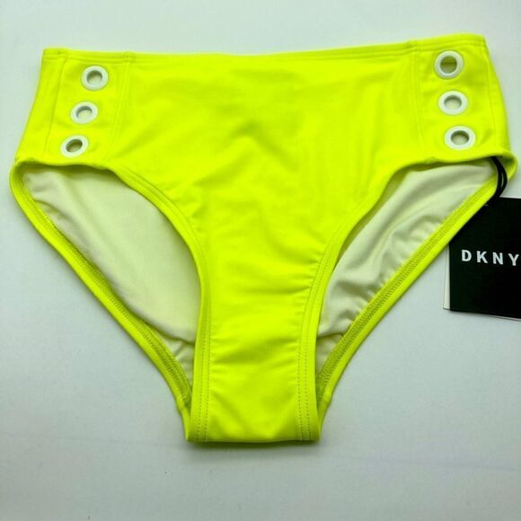 NWT DKNY Neon Citron Bikini Bottom Size XS - Picture 3 of 10
